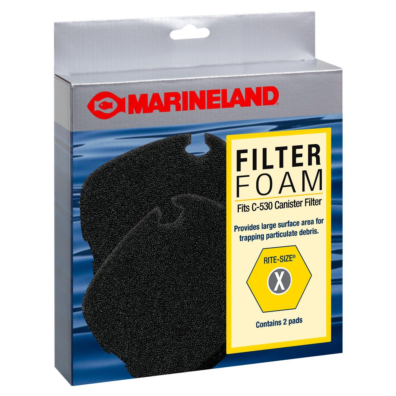 Marineland Filter Foam 2 Count, Supports Biological And Mechanical