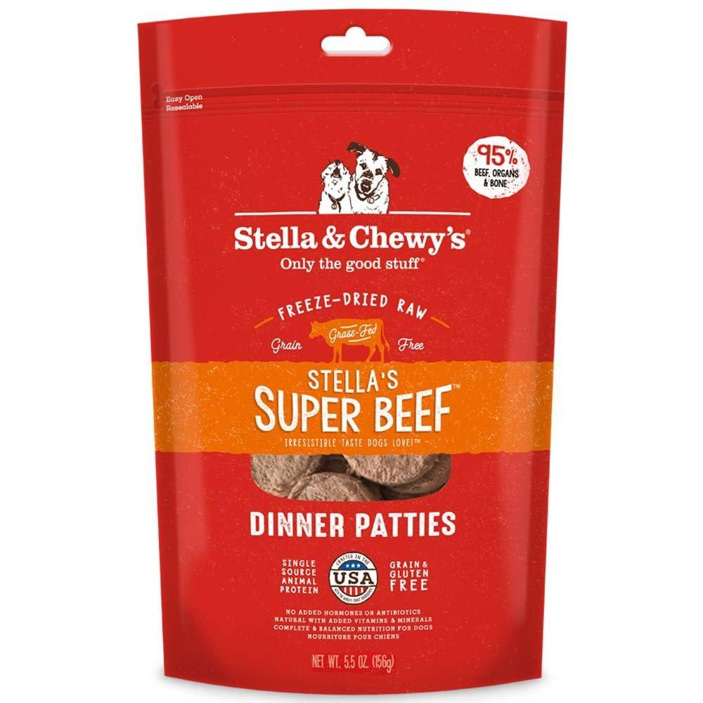 Stella & Chewy's FreezeDried Raw Super Beef Dinner Patties Dog Food 5